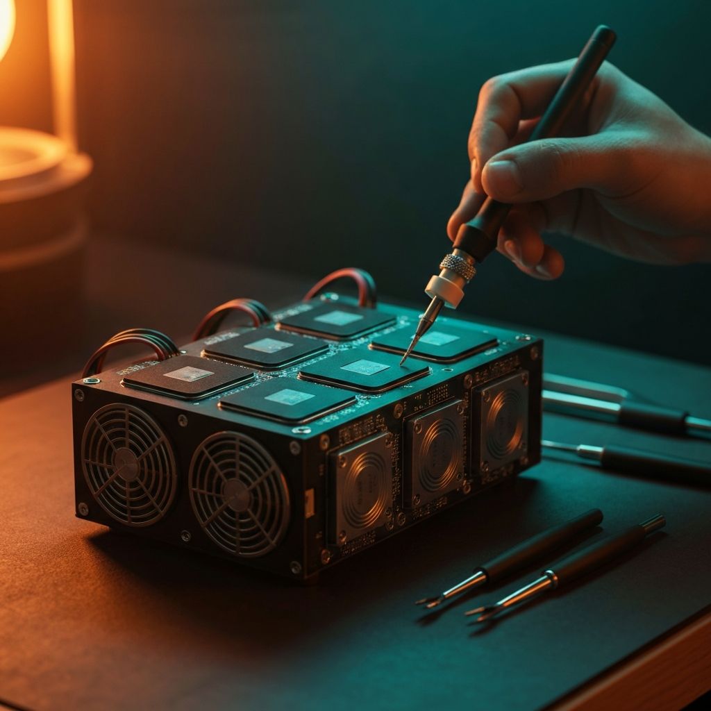 Процесс ремонта ASIC